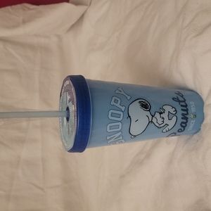 Snoopy Color Changing Tumbler with Reusable Ice Cubes Brand New